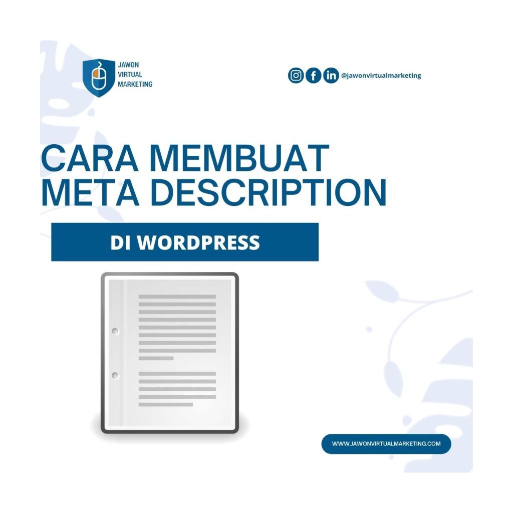Cara Membuat Meta Description di Wordpress